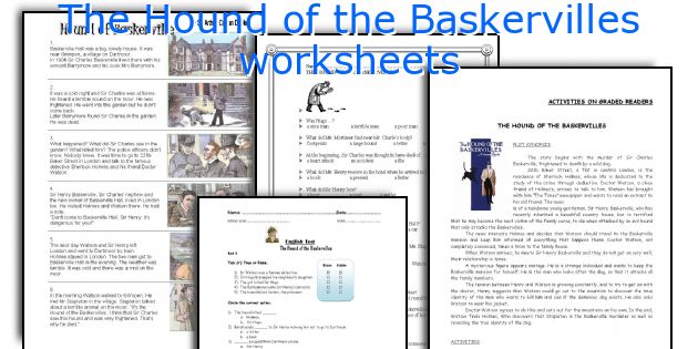 The Hound of the Baskervilles worksheets