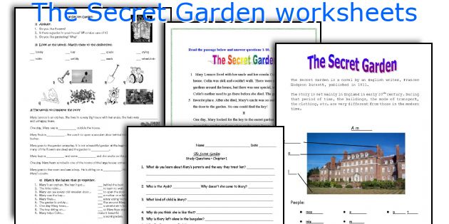 The Secret Garden worksheets