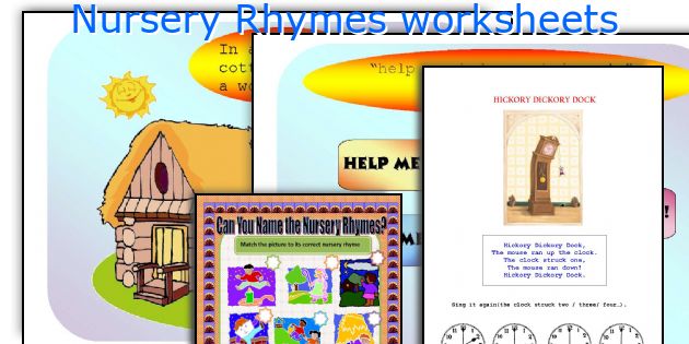 Nursery Rhymes worksheets