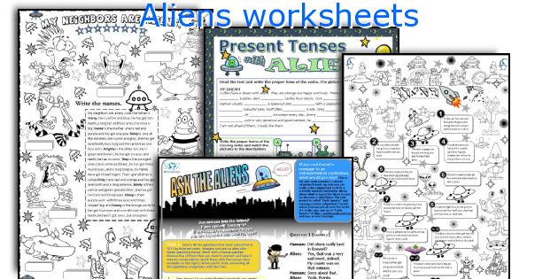 Aliens worksheets