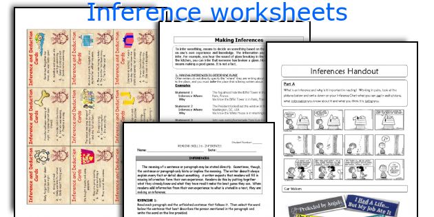 Inference worksheets