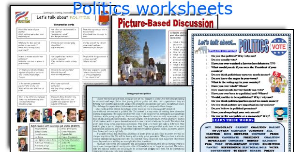 Politics worksheets