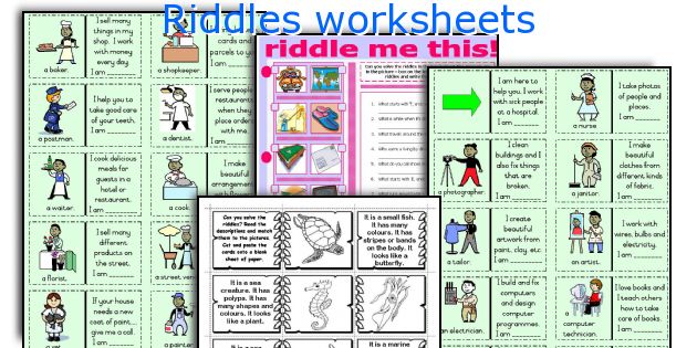 Riddles worksheets