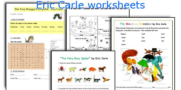 Eric Carle worksheets