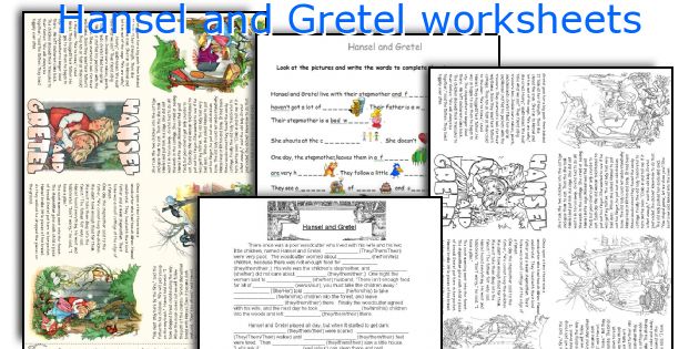 Hansel and Gretel worksheets