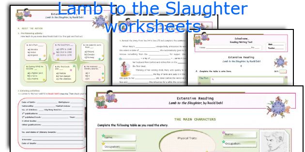 Lamb to the Slaughter worksheets