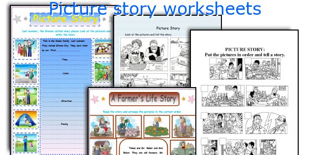 Picture story worksheets