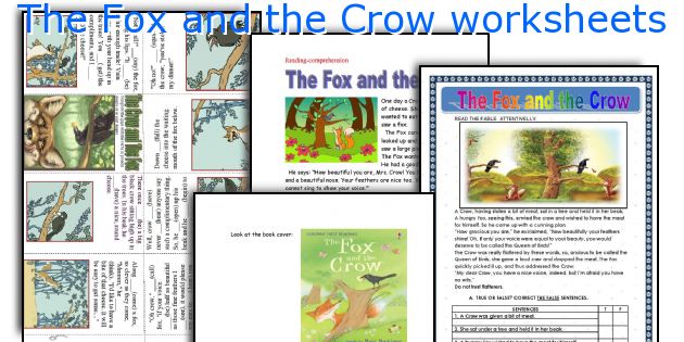 The Fox and the Crow worksheets
