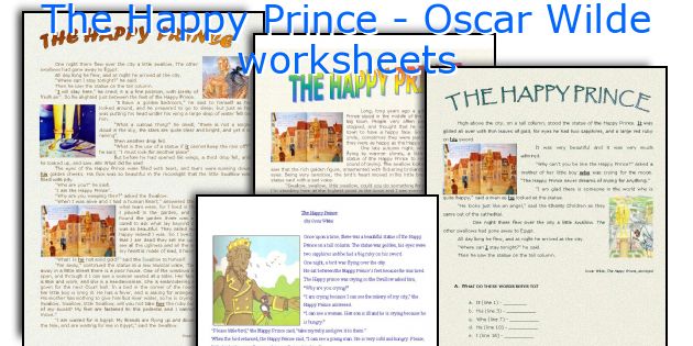 The Happy Prince - Oscar Wilde worksheets