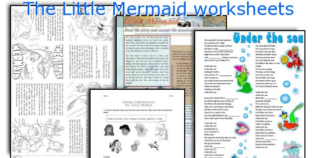 The Little Mermaid worksheets