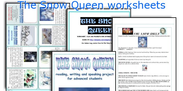 The Snow Queen worksheets