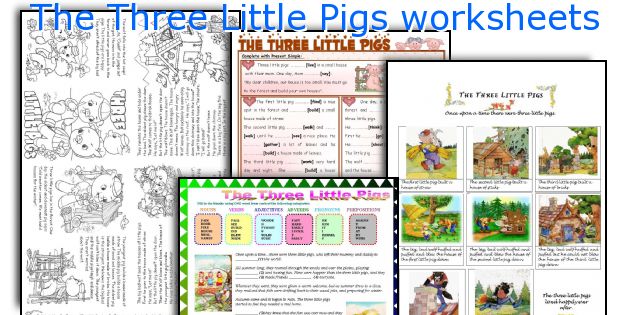 The Three Little Pigs worksheets