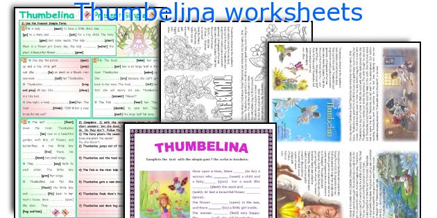 Thumbelina worksheets