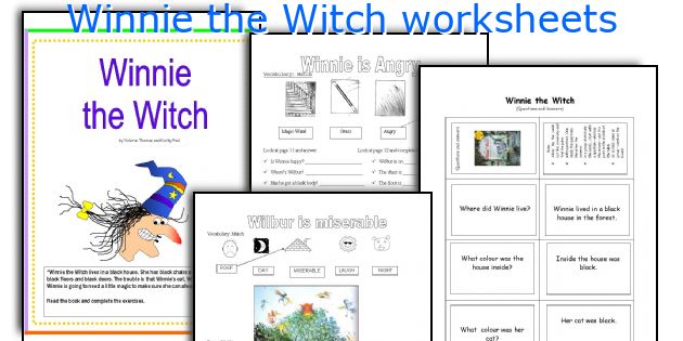 Winnie the Witch worksheets