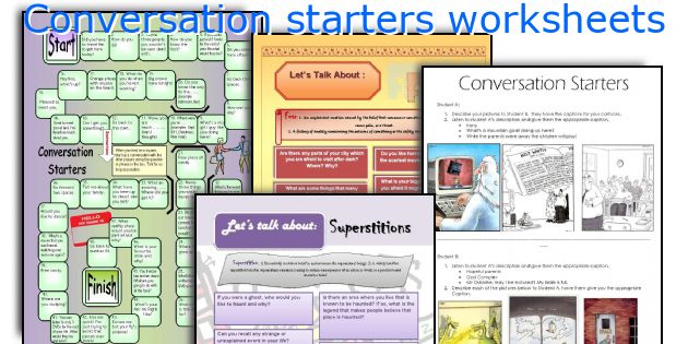 Conversation starters worksheets