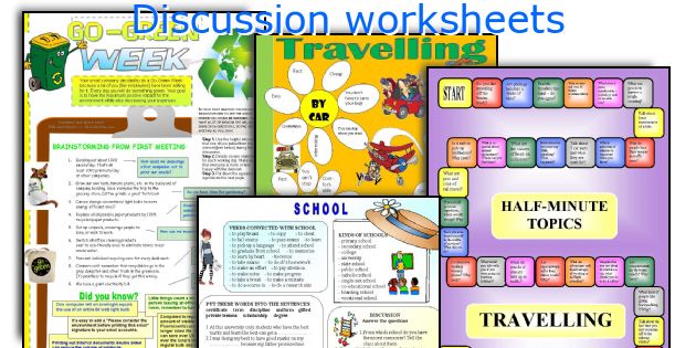 Discussion worksheets