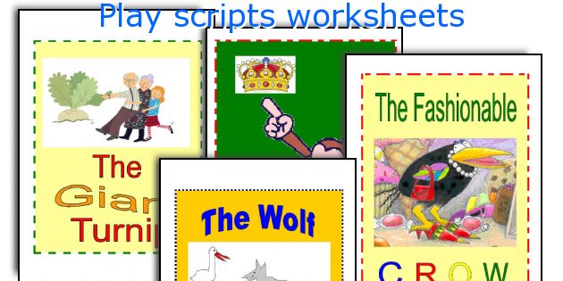 Play scripts worksheets