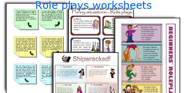 Roleplays 3 - English ESL Worksheets for distance learning and