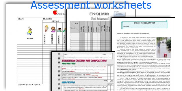 assessment-worksheets