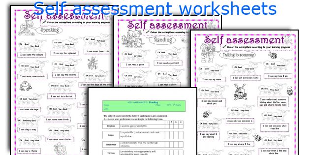 Self assessment worksheets