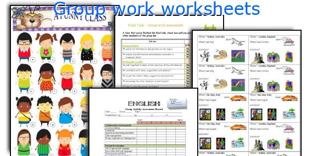 Group work worksheets