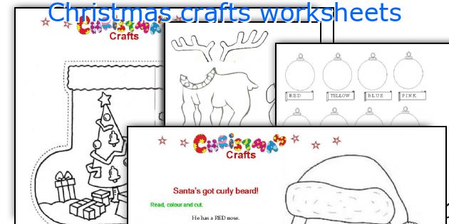 Christmas crafts worksheets