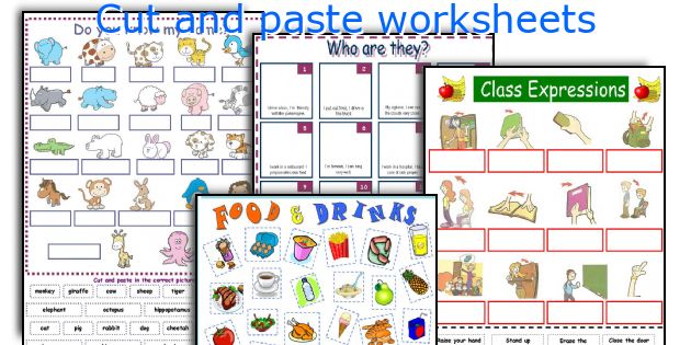 Cut and paste worksheets