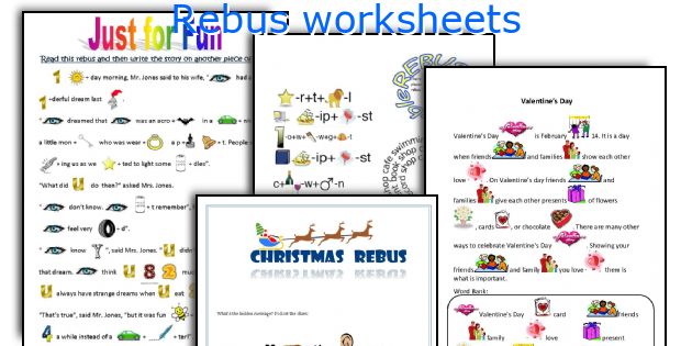 Rebus worksheets