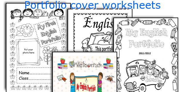 Portfolio cover worksheets