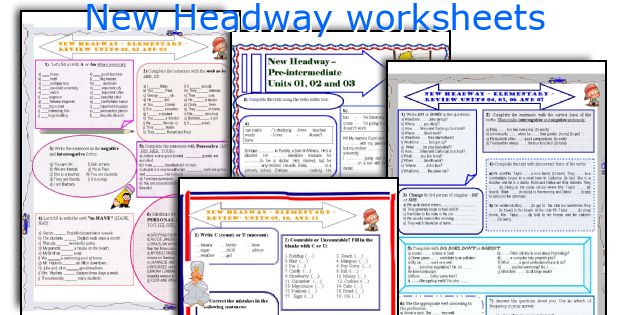 New Headway worksheets