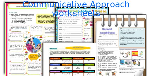 Communicative Approach worksheets