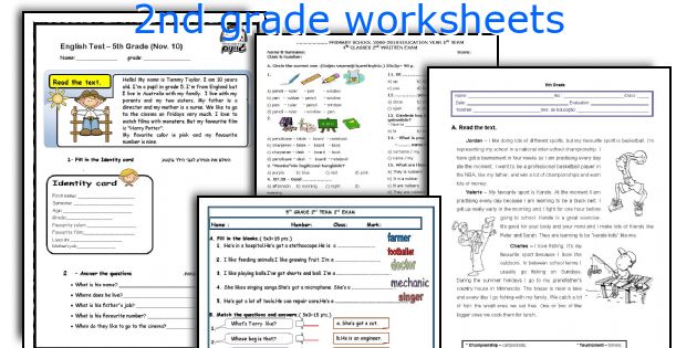 2nd grade worksheets