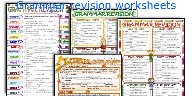 Grammar revision worksheets