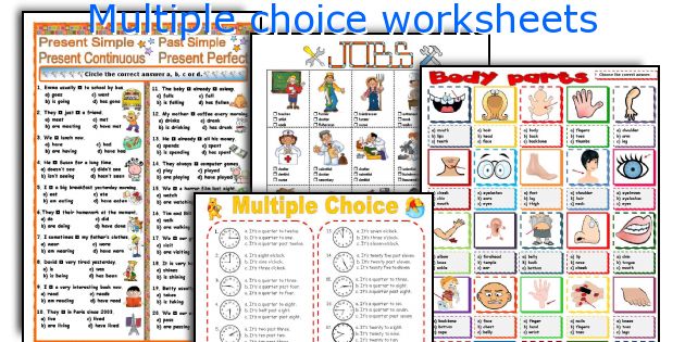  Multiple choice worksheets 