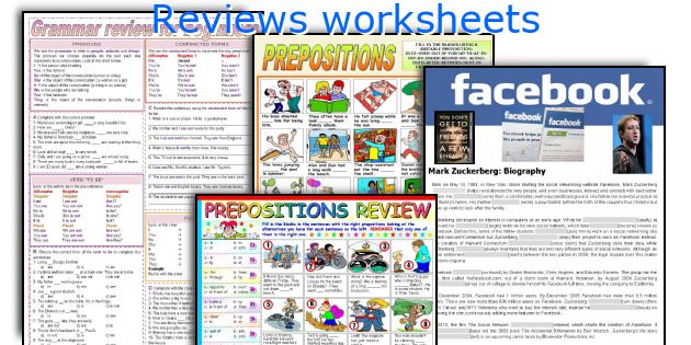 Reviews worksheets