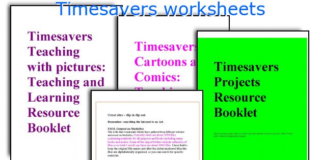 Timesavers worksheets