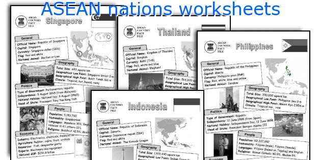 asean-nations-worksheets