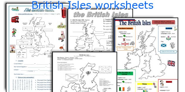 British Isles worksheets