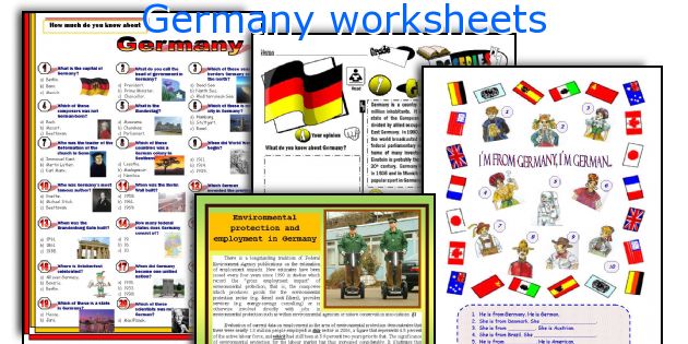 Germany worksheets