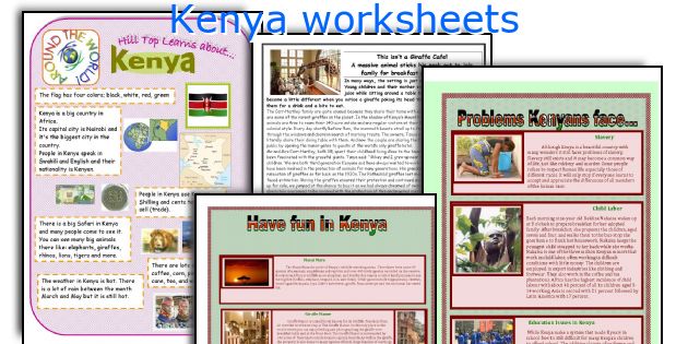 Kenya worksheets