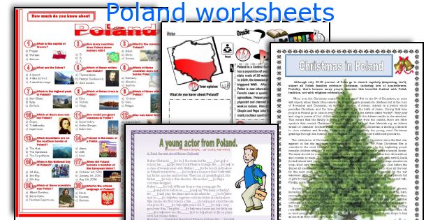 Poland worksheets