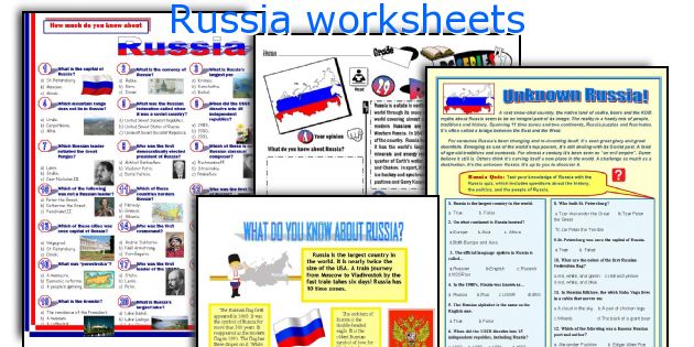 Russia worksheets