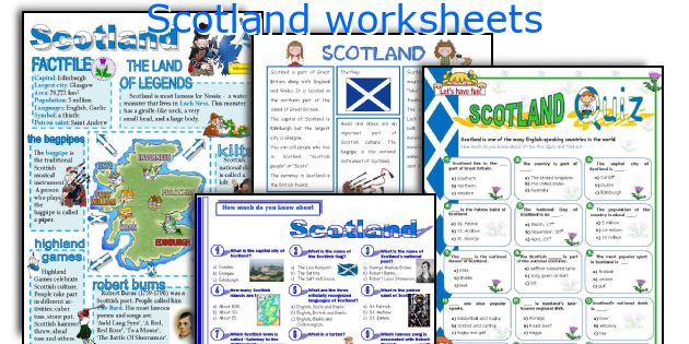 Scotland worksheets