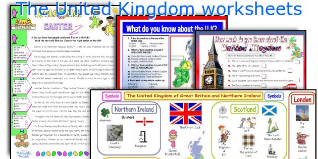 The United Kingdom worksheets