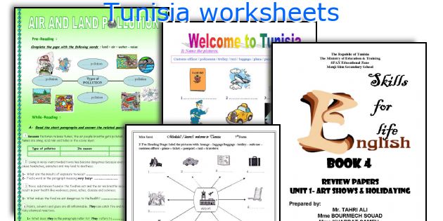 Tunisia worksheets