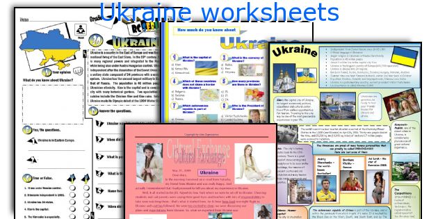 Ukraine worksheets