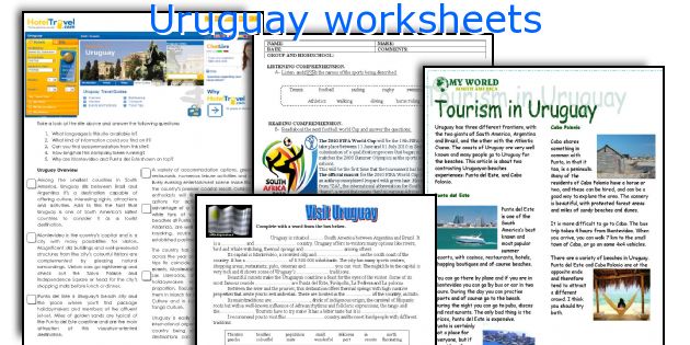 Uruguay worksheets