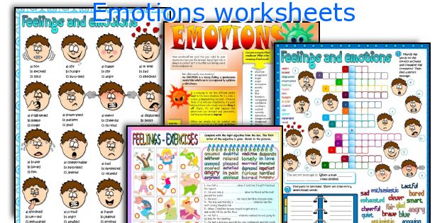 Emotions worksheets