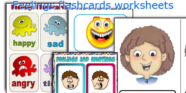 Feelings flashcards worksheets