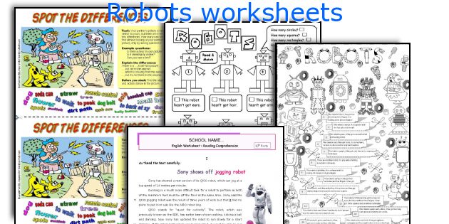 Robots worksheets